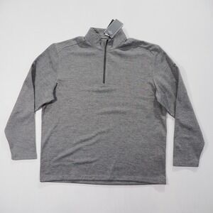 Callaway Golf Pullover Men Large Gray Half Zip Sun Protection UPF 50 Long Sleeve